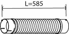 Dinex 21133 Corrugated pipe 21133