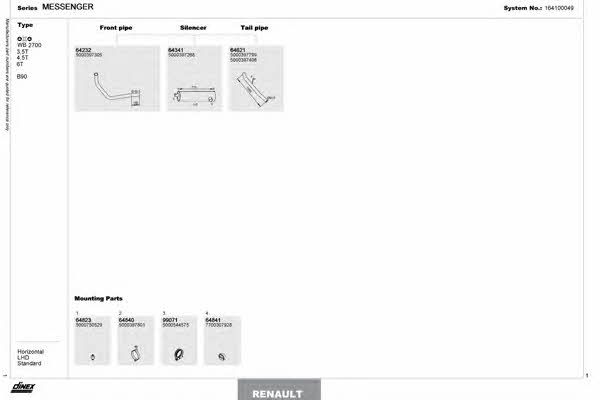 164100049 Dinex Exhaust system