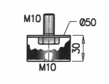 49910 Dinex Exhaust mounting pad