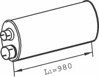 47301 Dinex Central silencer