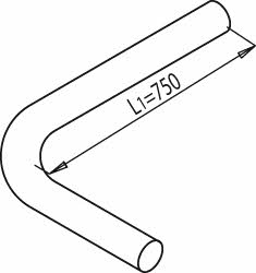 Dinex 68643 Exhaust pipe 68643