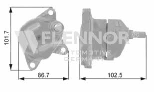 Flennor FS27099 V-ribbed belt tensioner (drive) roller FS27099