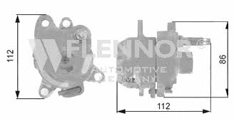Flennor FS27911 V-ribbed belt tensioner (drive) roller FS27911