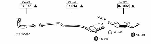  FO070215 Exhaust system FO070215