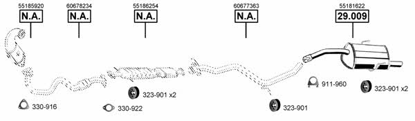AL290452 Asmet Exhaust system