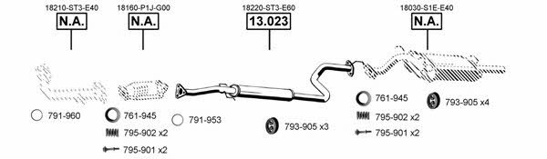 HO130800 Asmet Exhaust system