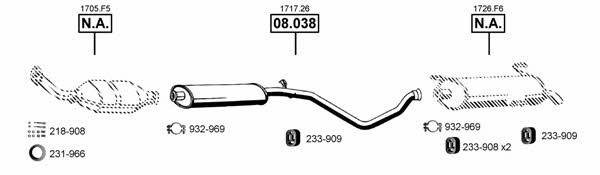  PE081990 Exhaust system PE081990