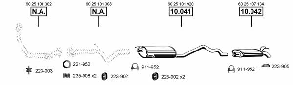  RE100840 Exhaust system RE100840