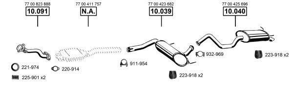  RE101770 Exhaust system RE101770