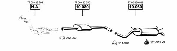  RE102310 Exhaust system RE102310