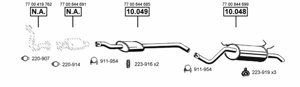  RE102370 Exhaust system RE102370