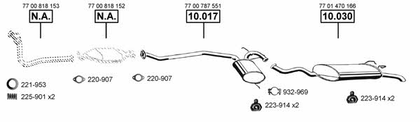  RE104265 Exhaust system RE104265