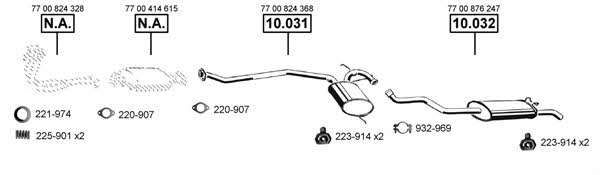  RE104305 Exhaust system RE104305