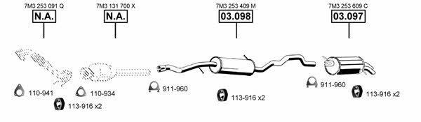 SE190290 Asmet Exhaust system