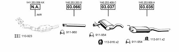 VA036640 Asmet Exhaust system