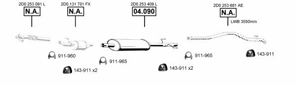 Asmet VA038110 Exhaust system VA038110