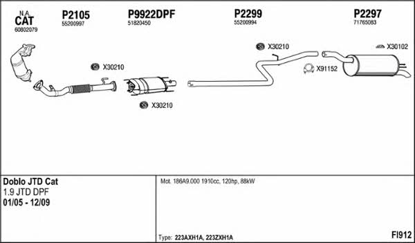  FI912 Exhaust system FI912