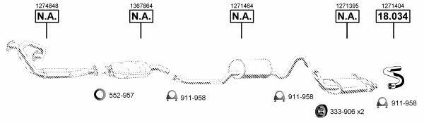 VO185380 Asmet Exhaust system