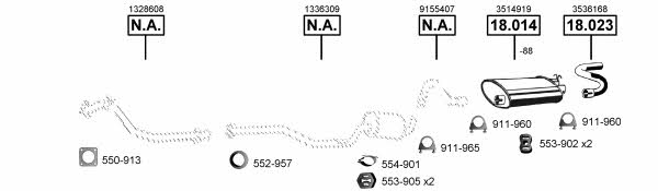 VO185430 Asmet Exhaust system