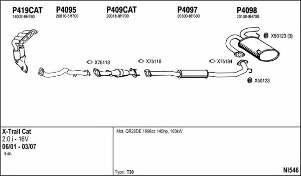  NI546 Exhaust system NI546