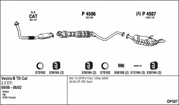 Fenno OP507 Exhaust system OP507