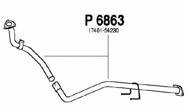 Fenno P6863 Exhaust pipe P6863