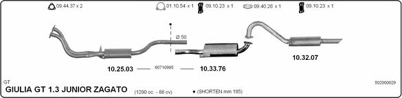 Imasaf 502000029 Exhaust system 502000029