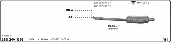 Imasaf 511000050 Exhaust system 511000050