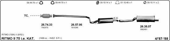 Imasaf 524000235 Exhaust system 524000235