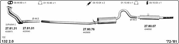 Imasaf 524000404 Exhaust system 524000404