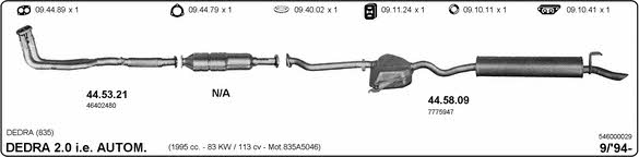  546000029 Exhaust system 546000029