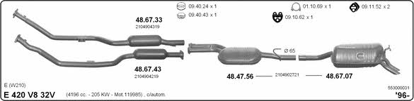  553000031 Exhaust system 553000031