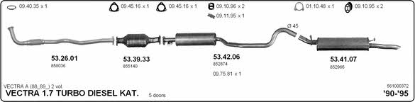 Imasaf 561000372 Exhaust system 561000372