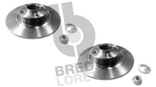 Breda lorett DFM 0004 Rear brake disc, non-ventilated DFM0004