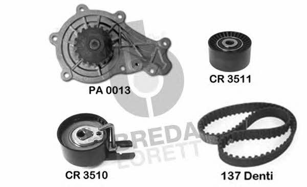  KPA 0020A TIMING BELT KIT WITH WATER PUMP KPA0020A