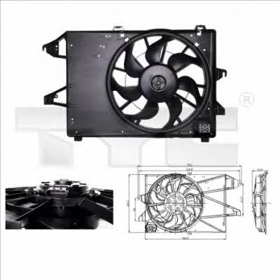 TYC 810-0009 Hub, engine cooling fan wheel 8100009