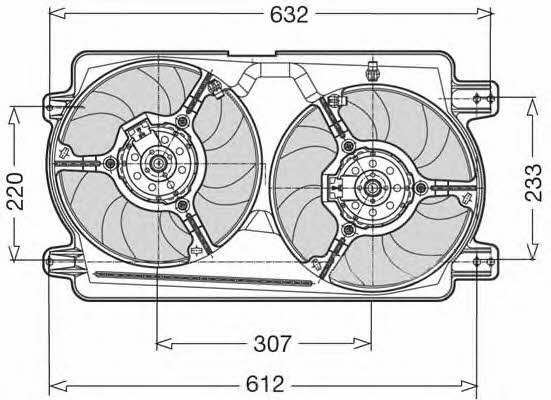 CTR 1209514 Hub, engine cooling fan wheel 1209514