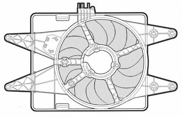 CTR 1209549 Hub, engine cooling fan wheel 1209549