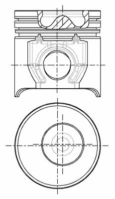 Nural 87-123700-10 Piston set, std 8712370010