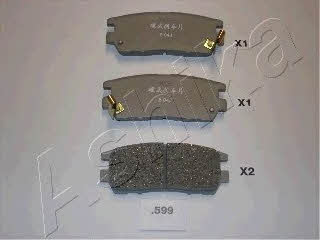 Ashika 51-05-599 Brake Pad Set, disc brake 5105599