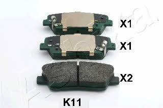 Ashika 51-0K-K11 Brake Pad Set, disc brake 510KK11