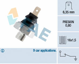 FAE 11630 Oil pressure sensor 11630