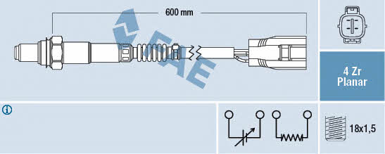 FAE 77497 Lambda sensor 77497