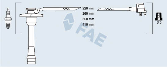 FAE 83588 Ignition cable kit 83588