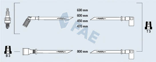 FAE 85790 Ignition cable kit 85790