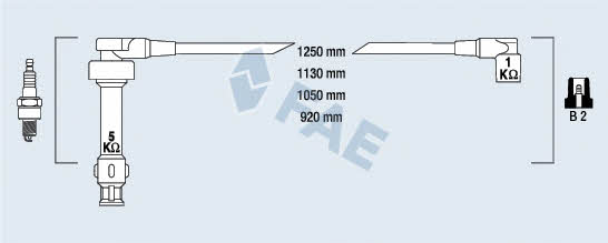 FAE 85940 Ignition cable kit 85940