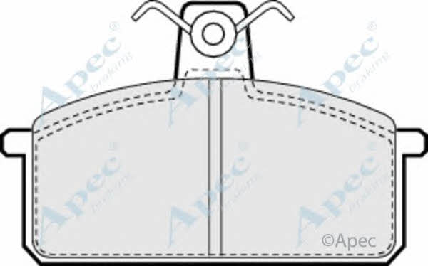 APEC braking PAD373 Brake Pad Set, disc brake PAD373