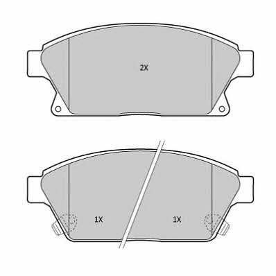 Fremax FBP-1723 Brake Pad Set, disc brake FBP1723