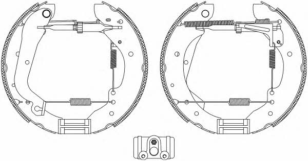 Hella-Pagid 8DB 355 003-991 Brake shoe set 8DB355003991