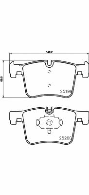 Hella-Pagid 8DB 355 015-781 Brake Pad Set, disc brake 8DB355015781